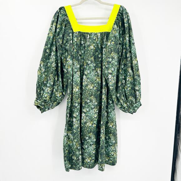 Batsheva X Laura Ashley Peasant Beaumaris Floral Dress Size 4 Sherwood Forest - Picture 10 of 10